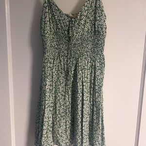 L.A. Hearts green and white floral mini dress